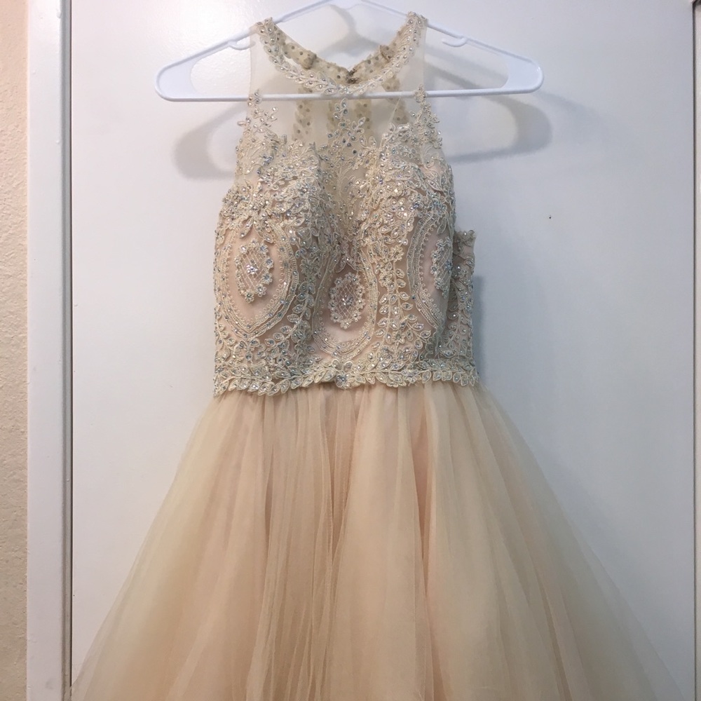 cream dress